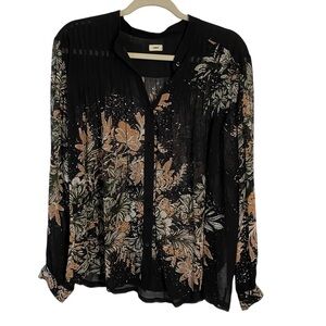 Warm Floral Blouse